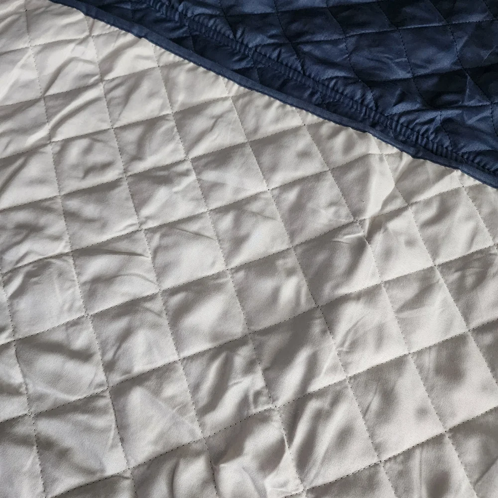 Navy Blue Quilted Recliner Cover New